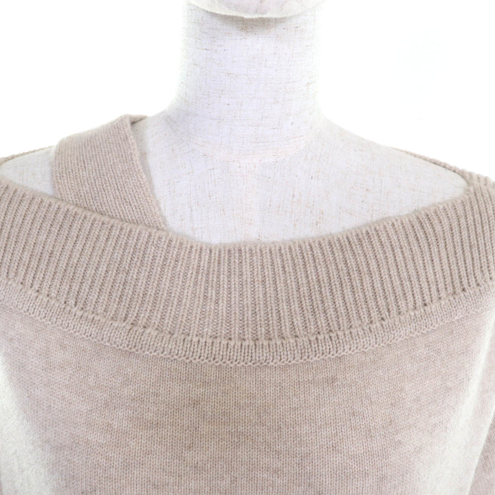 HERMES one piece beige cashmere Women 36 4H2541D1
