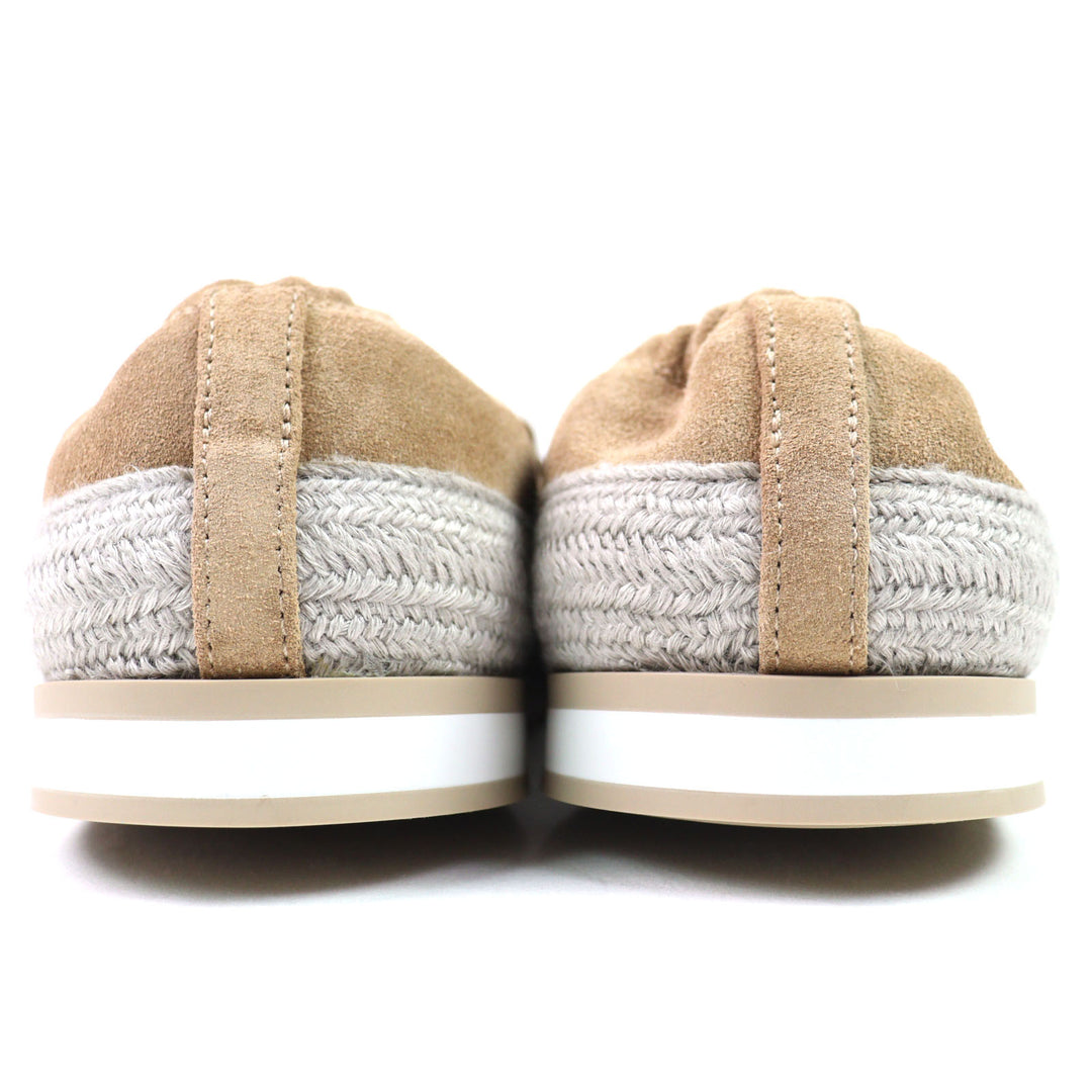 Pristine PRADA Slip-on natural Suede leather mens 6.5 2DG126
