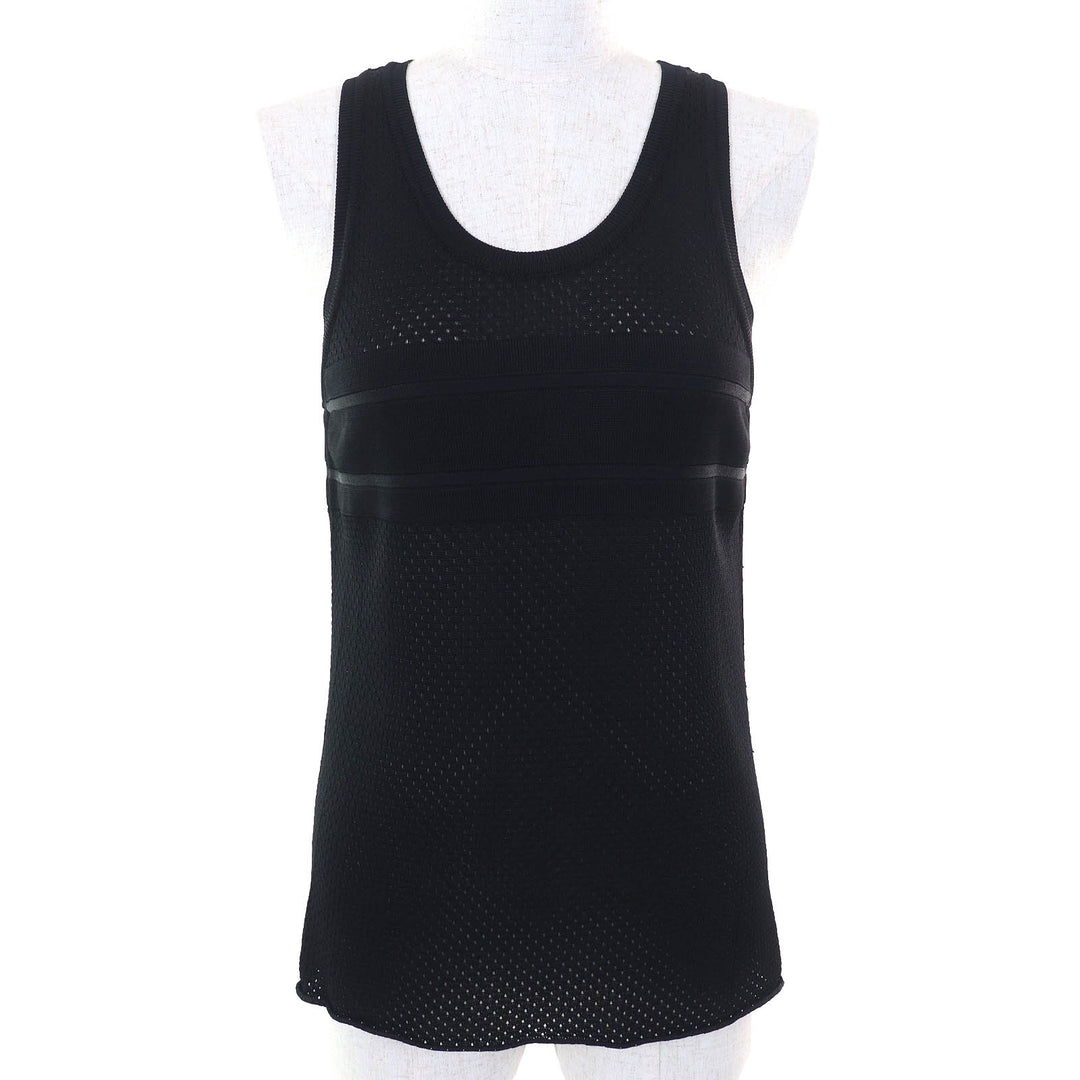 Excellent Christian Dior tops Back logo mesh design tank top sleeveless 42