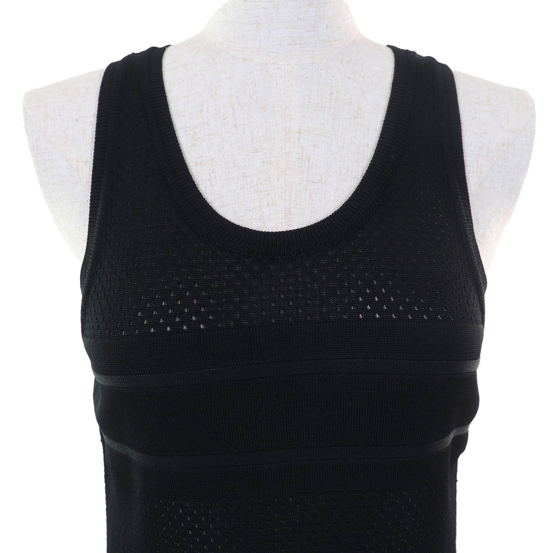 Excellent Christian Dior tops Back logo mesh design tank top sleeveless 42