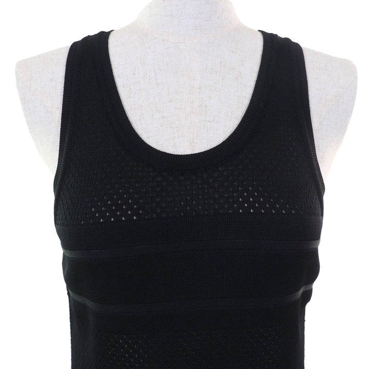 Excellent Christian Dior tops Back logo mesh design tank top sleeveless 42