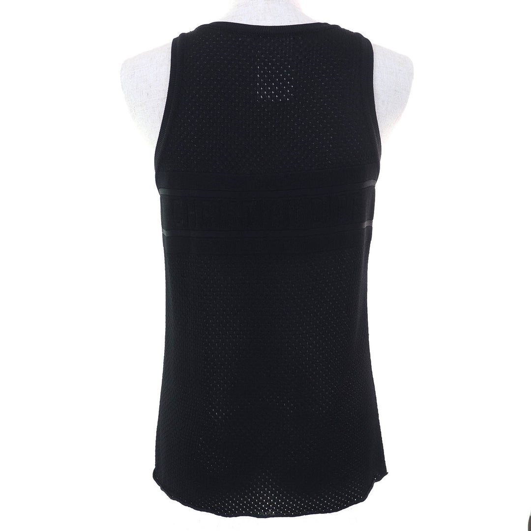 Excellent Christian Dior tops Back logo mesh design tank top sleeveless 42