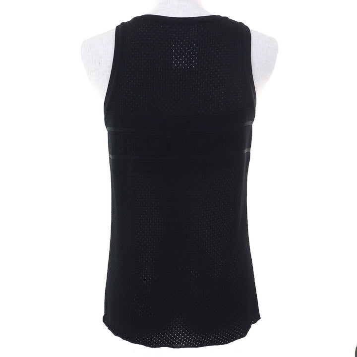 Excellent Christian Dior tops Back logo mesh design tank top sleeveless 42