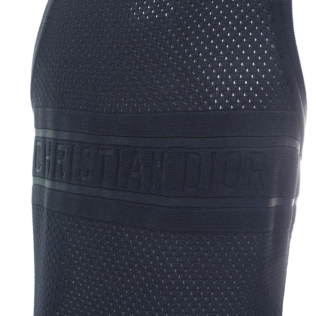 Excellent Christian Dior tops Back logo mesh design tank top sleeveless 42