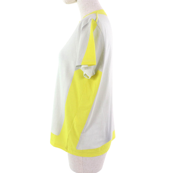 Great LOEWE Short sleeve T-shirt S359Y22X39 Light gray yellow cotton Women S