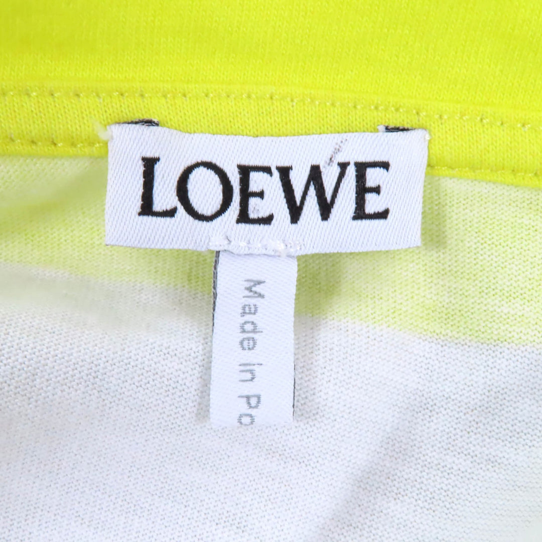 Great LOEWE Short sleeve T-shirt S359Y22X39 Light gray yellow cotton Women S