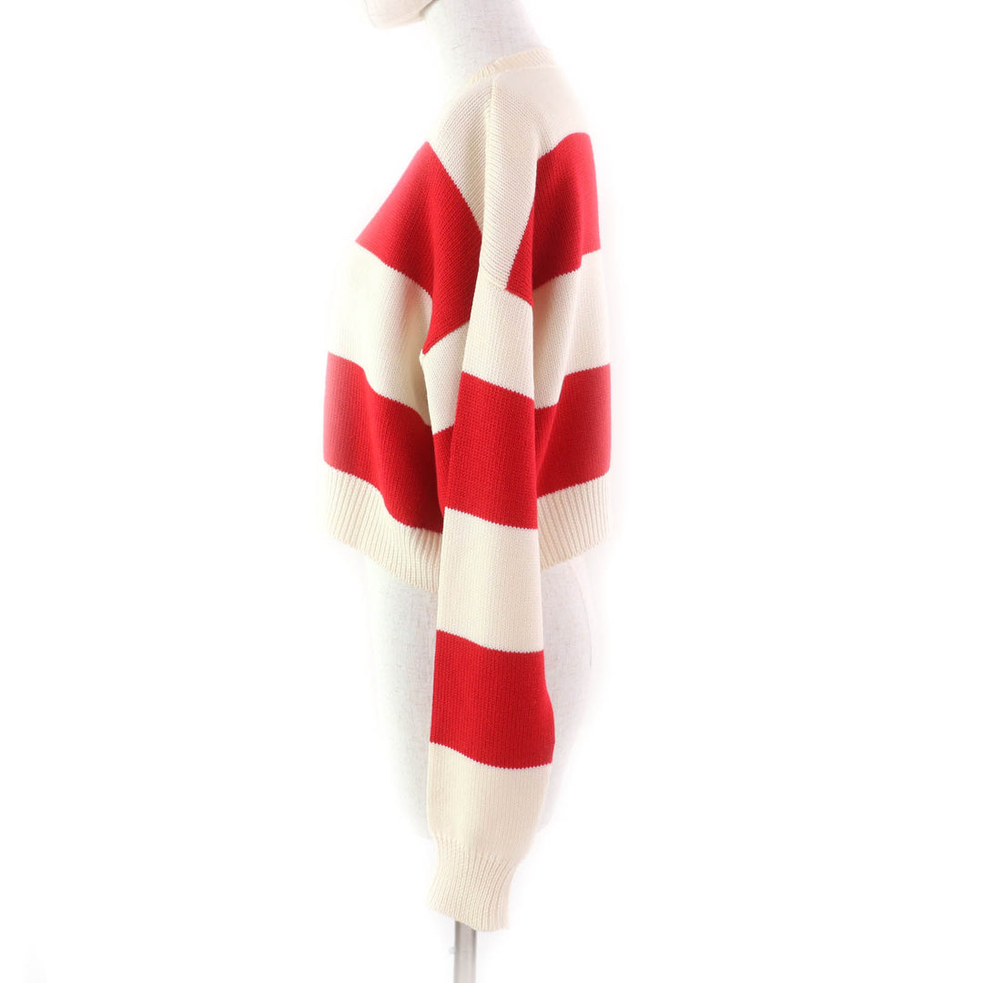 Great Miu Miu sweater Red Ivory wool Women 38 MML304