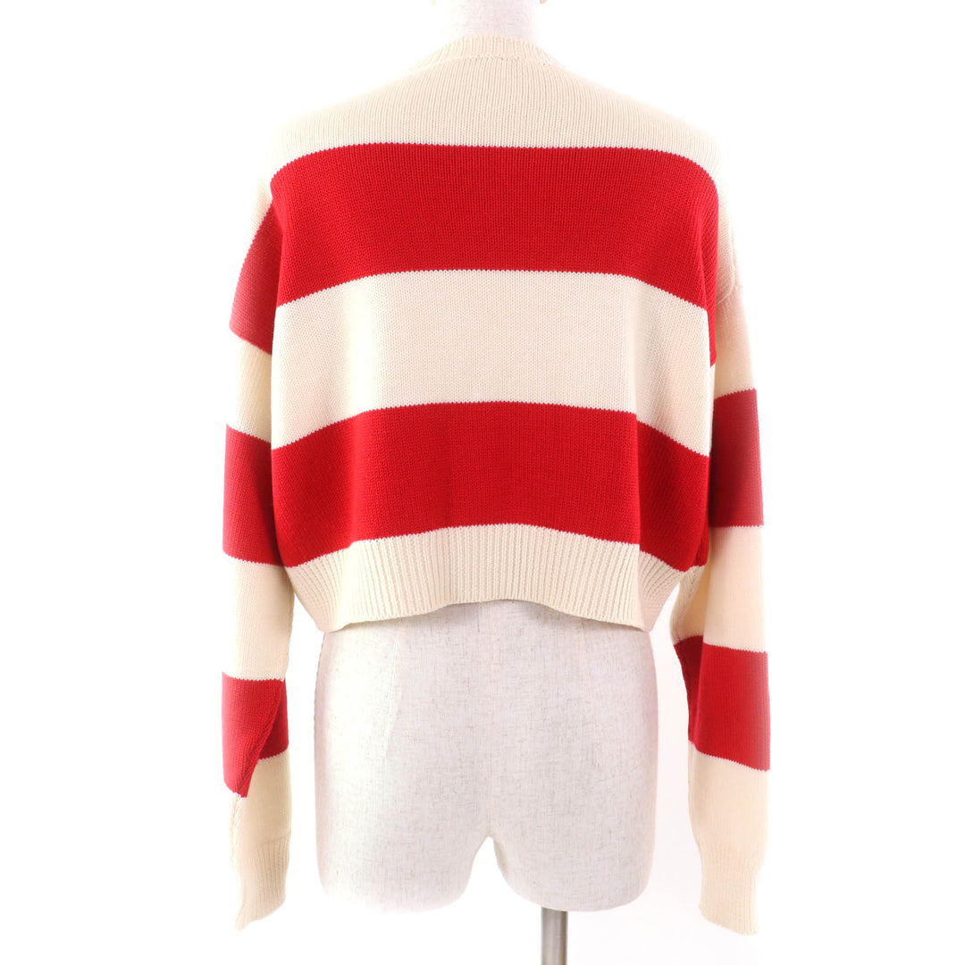 Great Miu Miu sweater Red Ivory wool Women 38 MML304