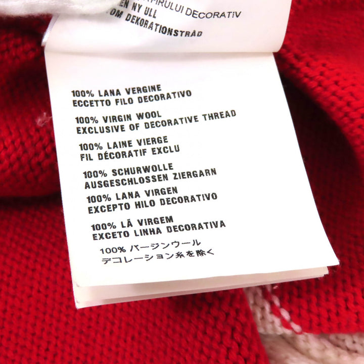 Great Miu Miu sweater Red Ivory wool Women 38 MML304