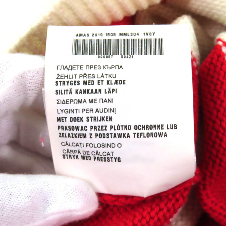 Great Miu Miu sweater Red Ivory wool Women 38 MML304