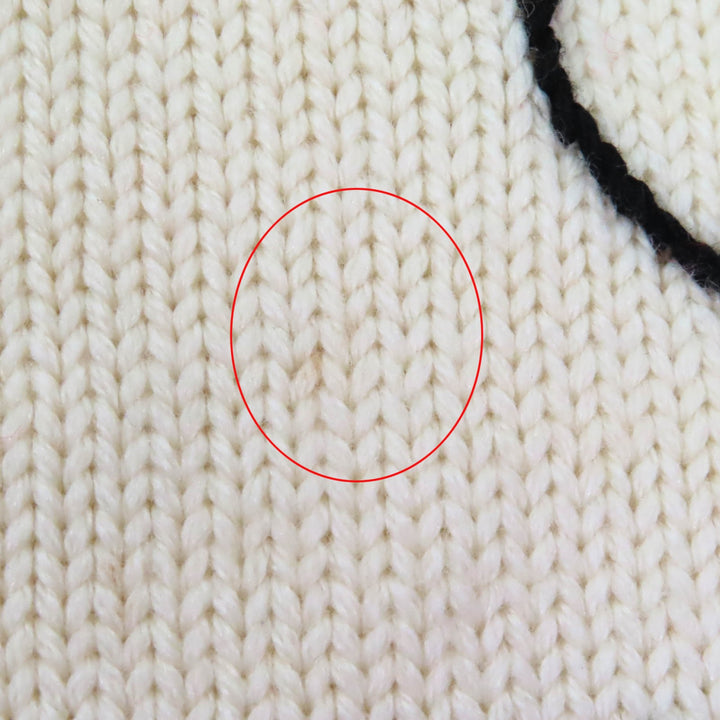 Great Miu Miu sweater Red Ivory wool Women 38 MML304
