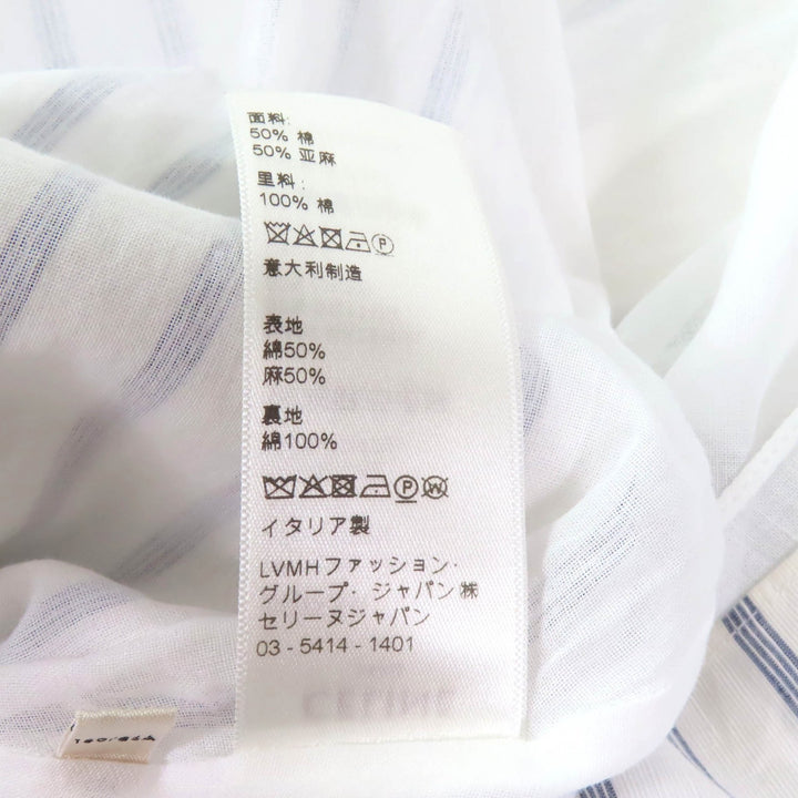 Excellent CELINE one piece White blue cotton Women 38 2R658077I