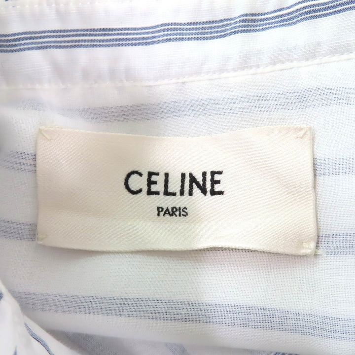 Excellent CELINE one piece White blue cotton Women 38 2R658077I