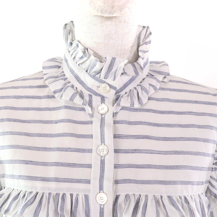 Excellent CELINE one piece White blue cotton Women 38 2R658077I