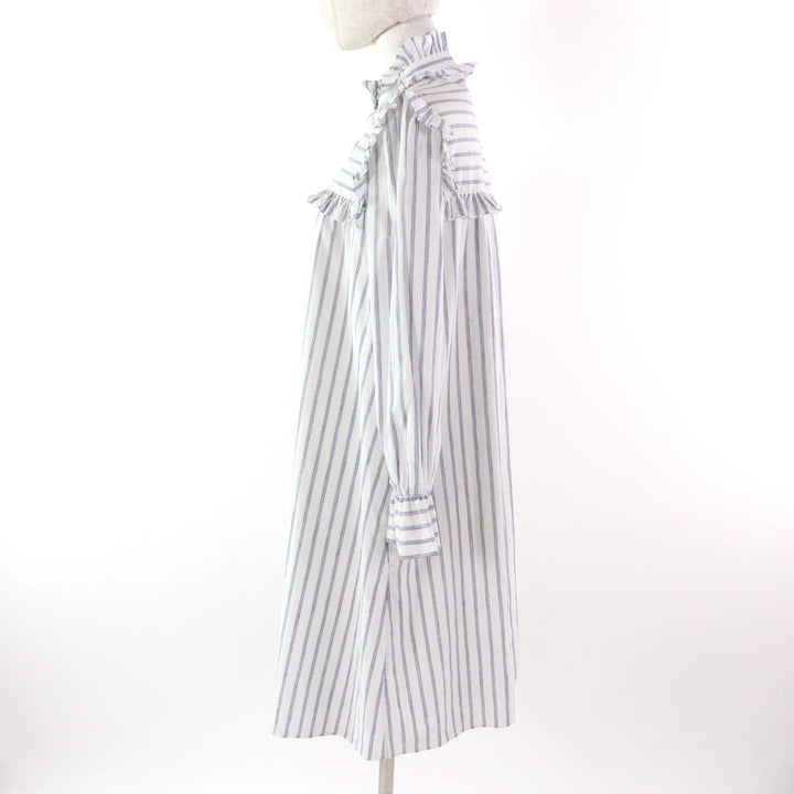 Excellent CELINE one piece White blue cotton Women 38 2R658077I