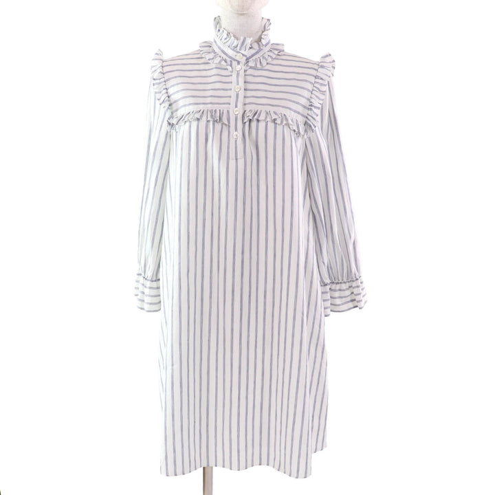Excellent CELINE one piece White blue cotton Women 38 2R658077I