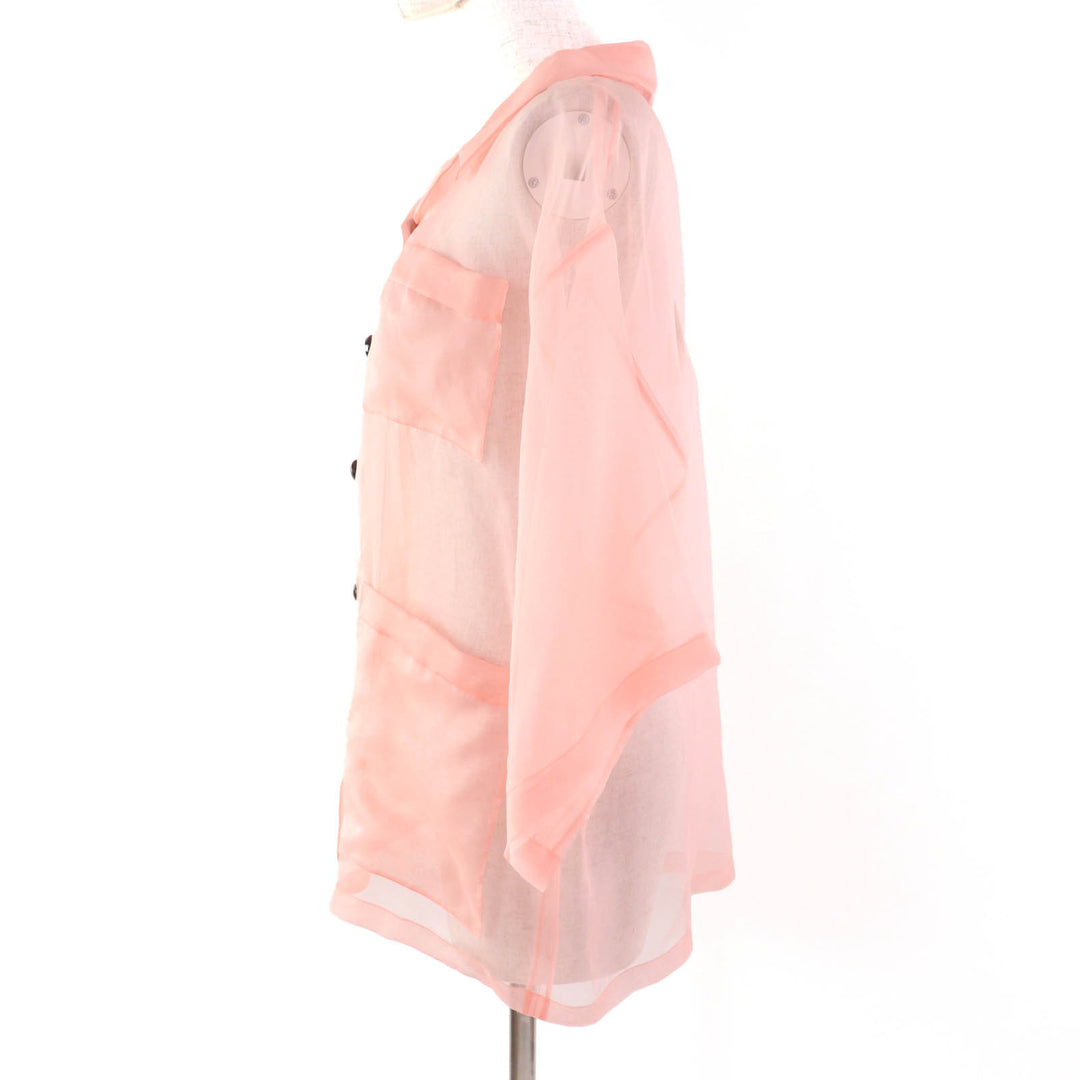 Excellent GUCCI Short sleeve shirt salmon pink silk Women 36 616556