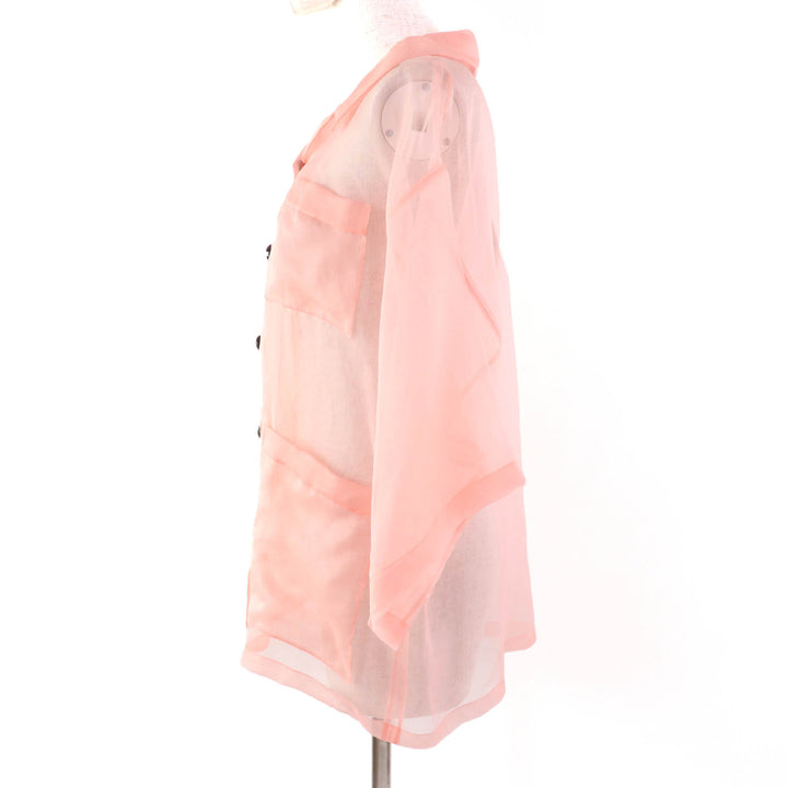 Excellent GUCCI Short sleeve shirt salmon pink silk Women 36 616556