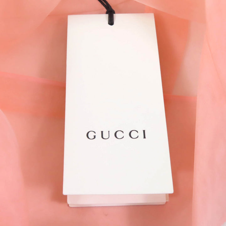 Excellent GUCCI Short sleeve shirt salmon pink silk Women 36 616556