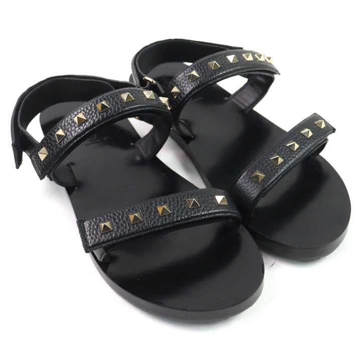 Great Valentino Garavani Sandals Black series leather mens 43