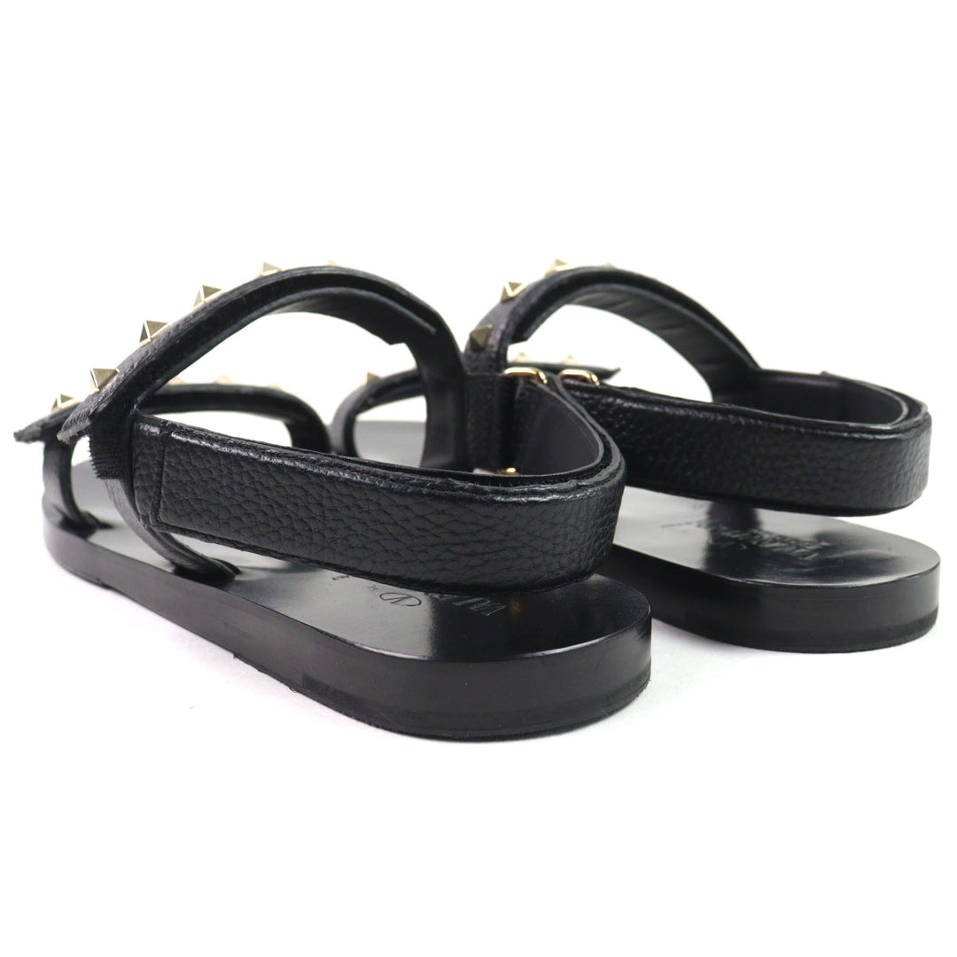 Great Valentino Garavani Sandals Black series leather mens 43