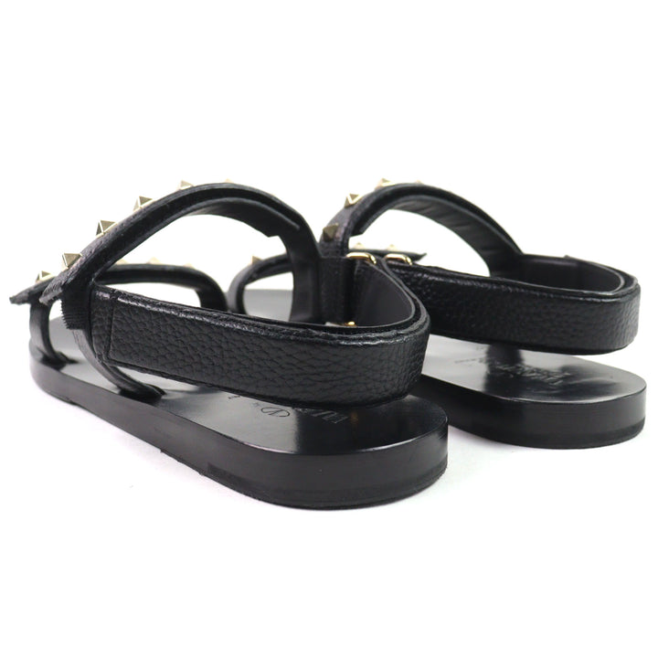 Great Valentino Garavani Sandals Black series leather mens 43