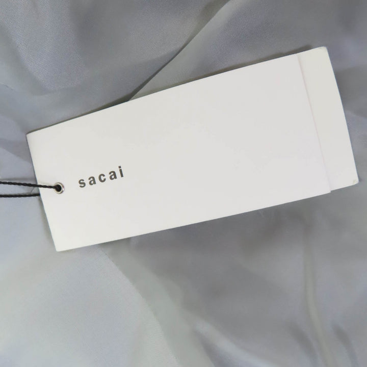 Excellent Sacai skirt Suiting Mix Skirt Long Length Design Light gray Women 2 22-05899