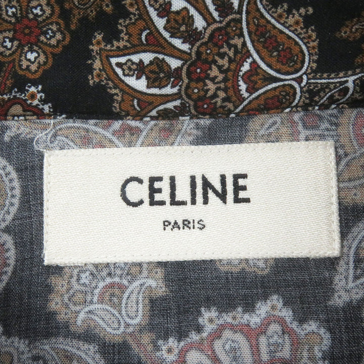Great CELINE Long sleeve shirt Paisley All-over Print Long Sleeve black 38