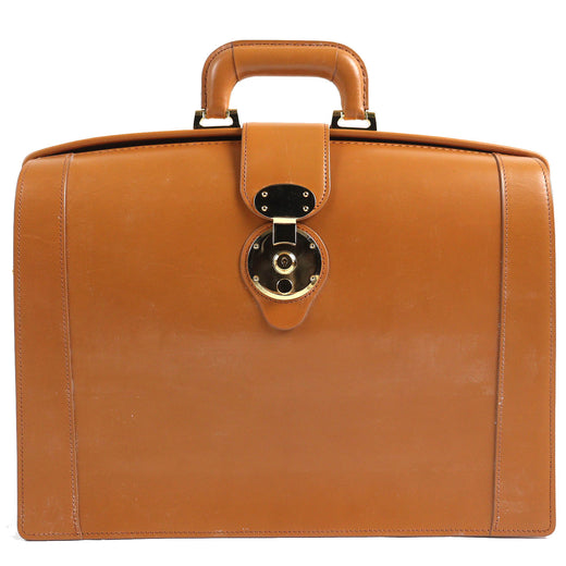 Excellent CIMABUE Business bag Alexander Dulles Bag Bridle leather Camel　mens