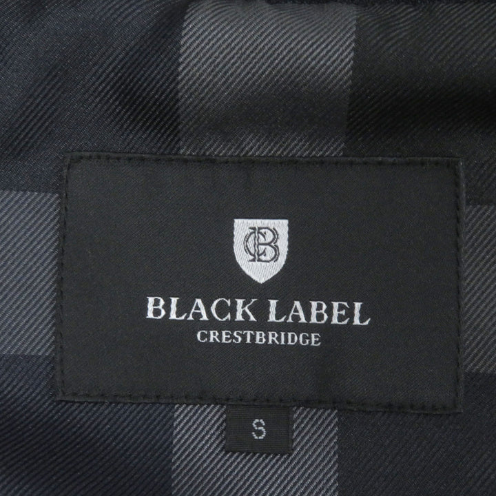 Excellent BLACK LABELCRESTBRIDGE two-piece set Check pattern jersey material Navy mens S