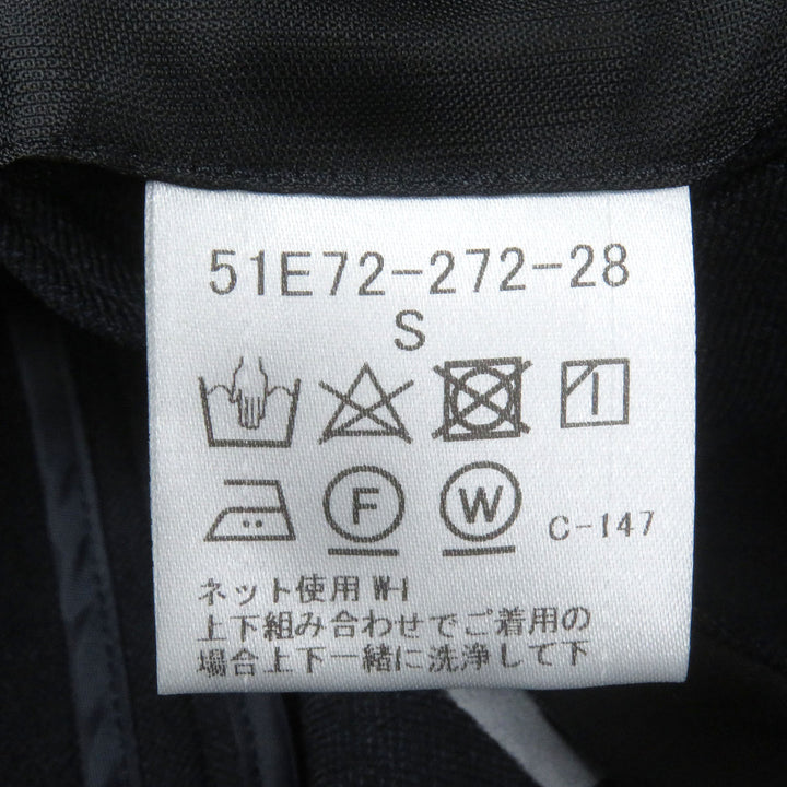 Excellent BLACK LABELCRESTBRIDGE two-piece set Check pattern jersey material Navy mens S