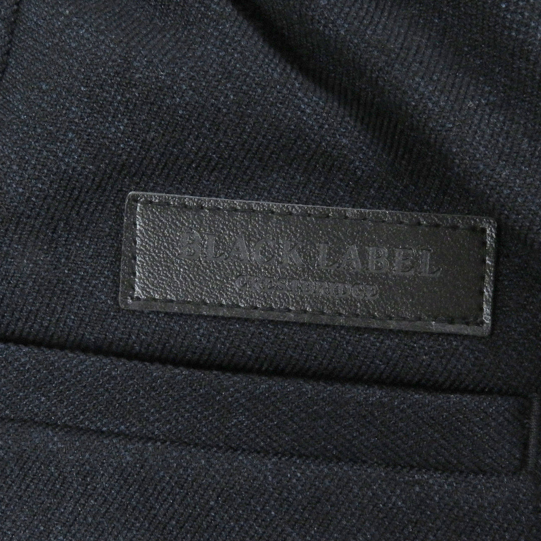 Excellent BLACK LABELCRESTBRIDGE two-piece set Check pattern jersey material Navy mens S