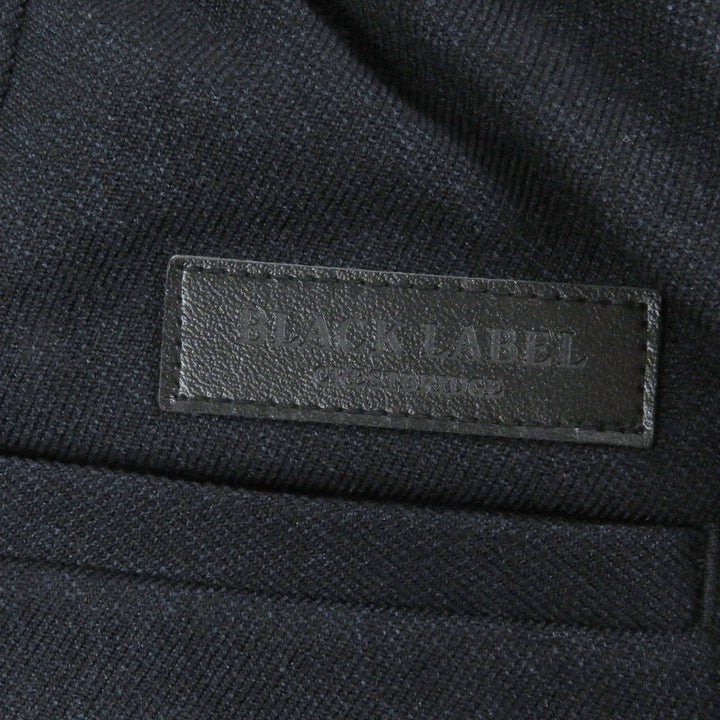 Excellent BLACK LABELCRESTBRIDGE two-piece set Check pattern jersey material Navy mens S
