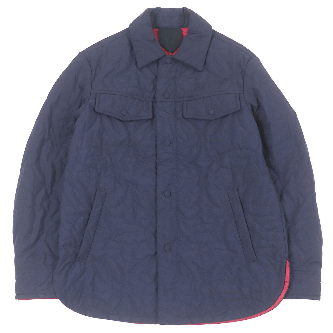 Great Salvatore Ferragamo Blouson Gancini Total Pattern Navy polyester mens 48