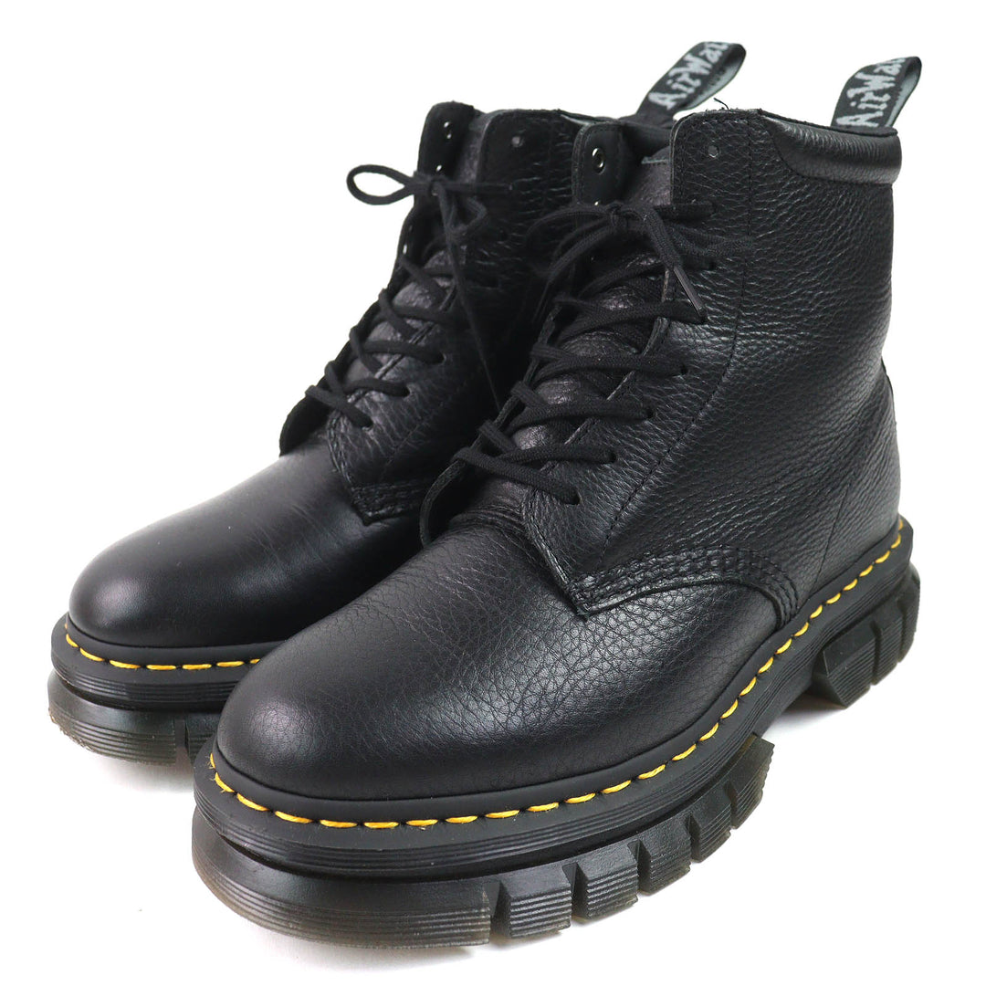 Excellent Dr.Martens short boots RIKARD POLISHED SMOOTH 8I 8-hole black leather