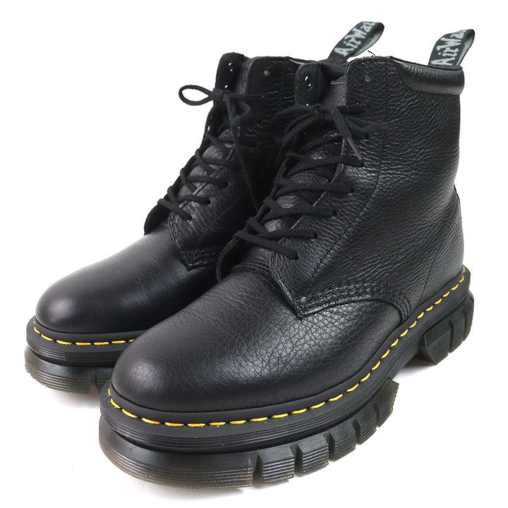 Excellent Dr.Martens short boots RIKARD POLISHED SMOOTH 8I 8-hole black leather