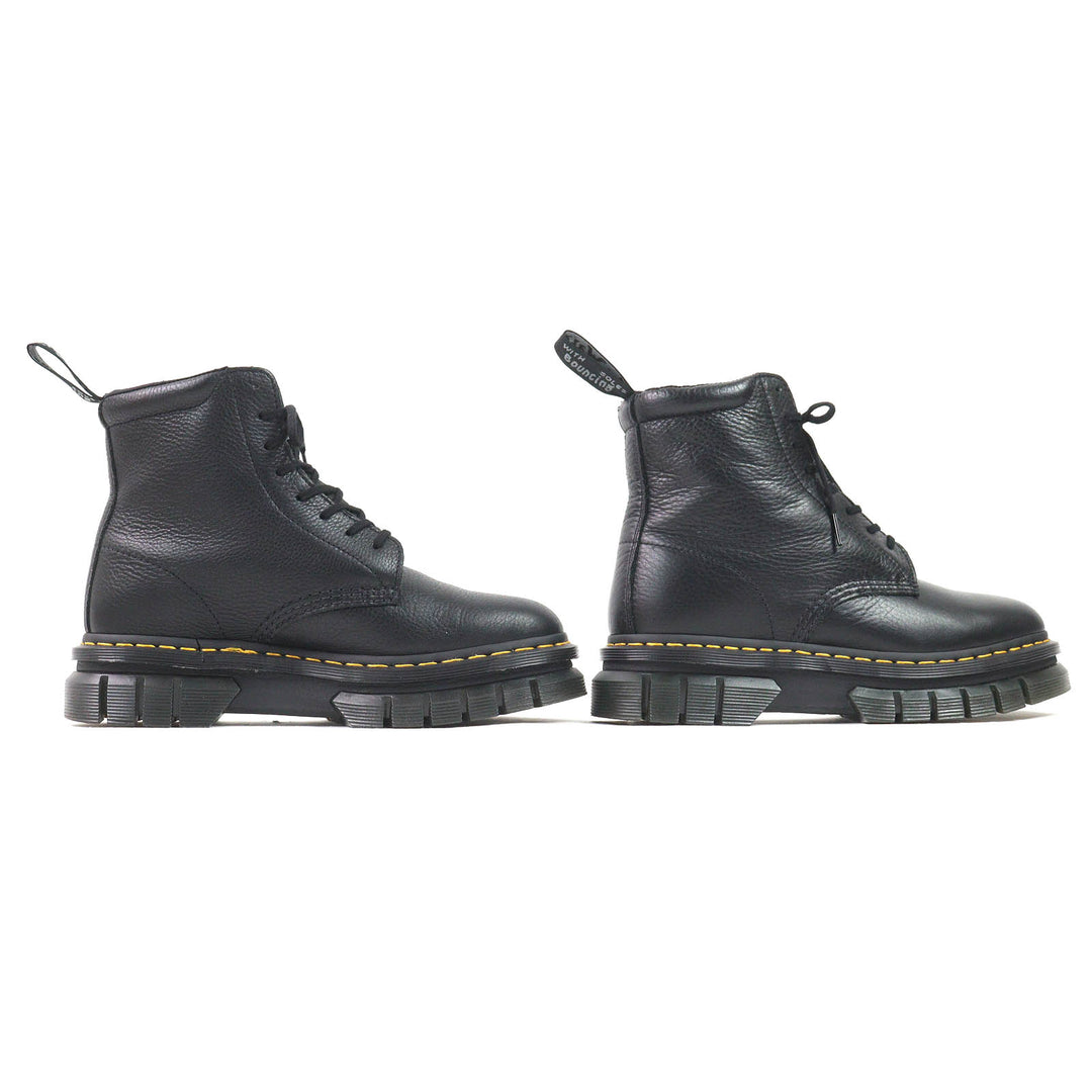 Excellent Dr.Martens short boots RIKARD POLISHED SMOOTH 8I 8-hole black leather