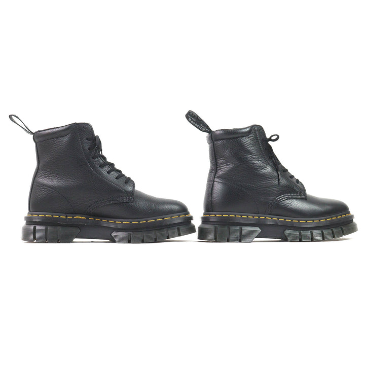 Excellent Dr.Martens short boots RIKARD POLISHED SMOOTH 8I 8-hole black leather