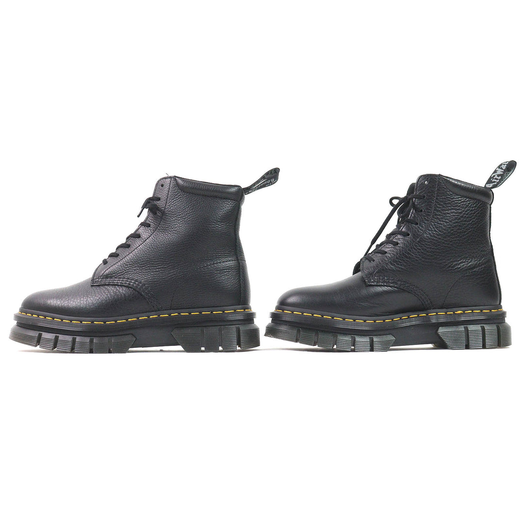 Excellent Dr.Martens short boots RIKARD POLISHED SMOOTH 8I 8-hole black leather