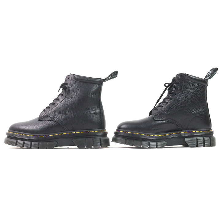 Excellent Dr.Martens short boots RIKARD POLISHED SMOOTH 8I 8-hole black leather