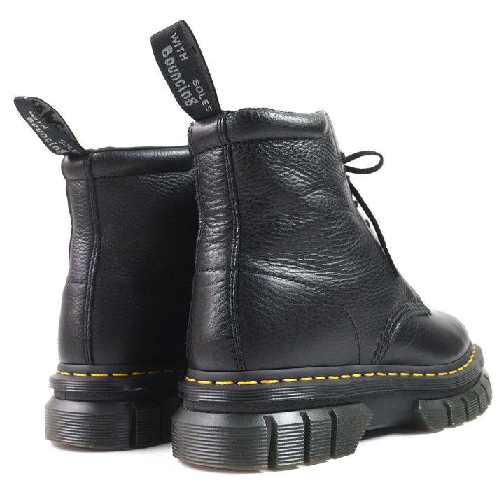 Excellent Dr.Martens short boots RIKARD POLISHED SMOOTH 8I 8-hole black leather
