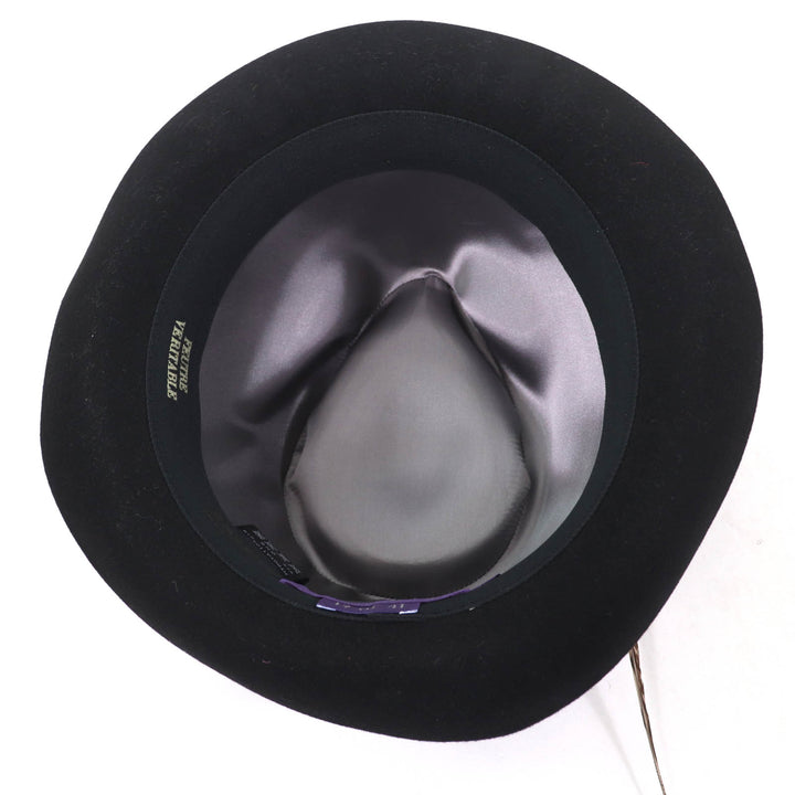 Excellent RALPH LAURENPURPLE LABEL hat FEDORA WITH SIBGLE FEATHER PHILIP