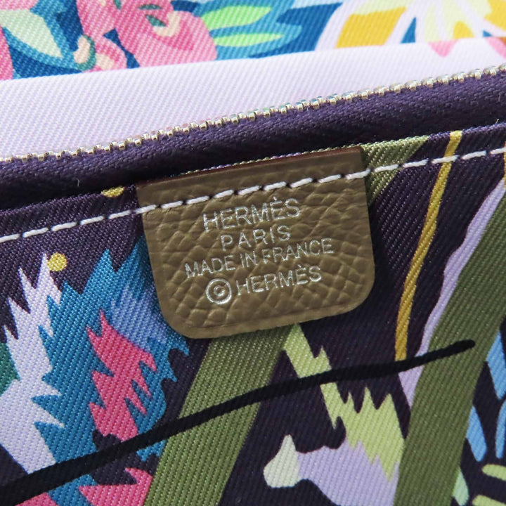 HERMES Purse Azap Long Silk Inn Epsom Women