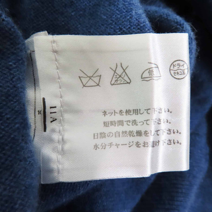 CHANEL knit Long sleeves with COCO Mark motif at hem cashmere Women 34 P48050
