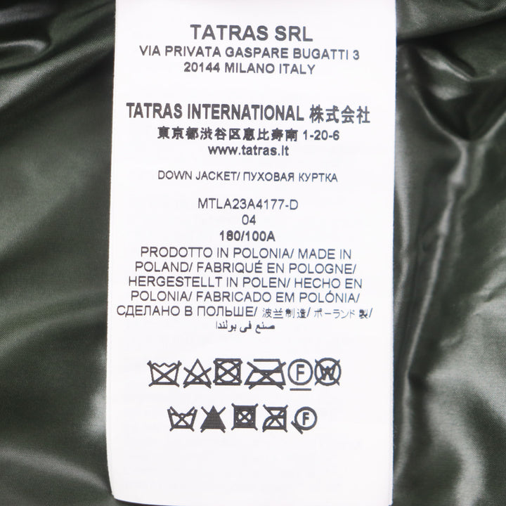 Excellent TATRAS Down jacket KONELOTO Logo button, patch, quilting mens 4 MTLA23A4177-D