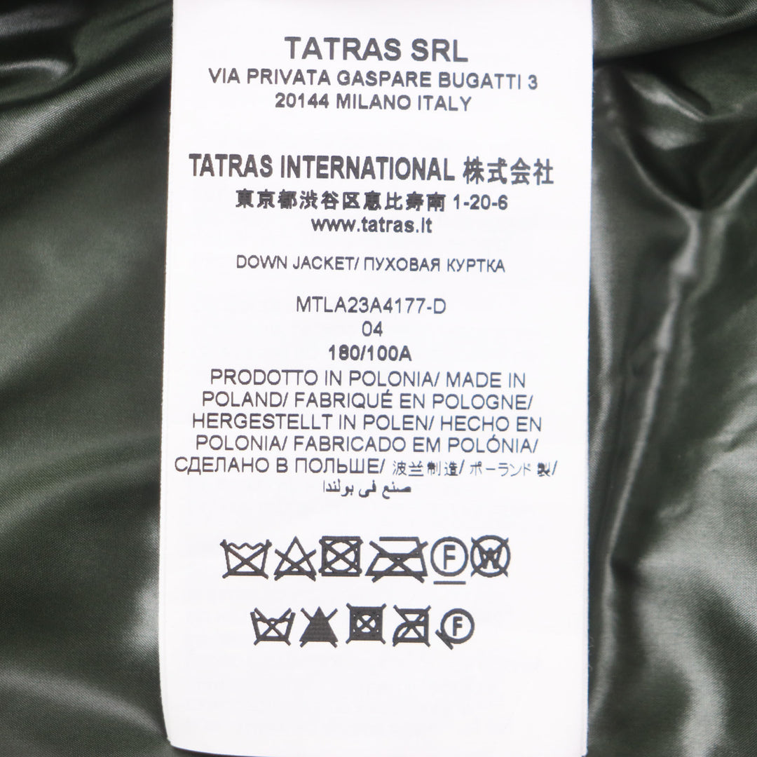 Excellent TATRAS Down jacket KONELOTO patch, quilting mens 4 MTLA23A4177-D