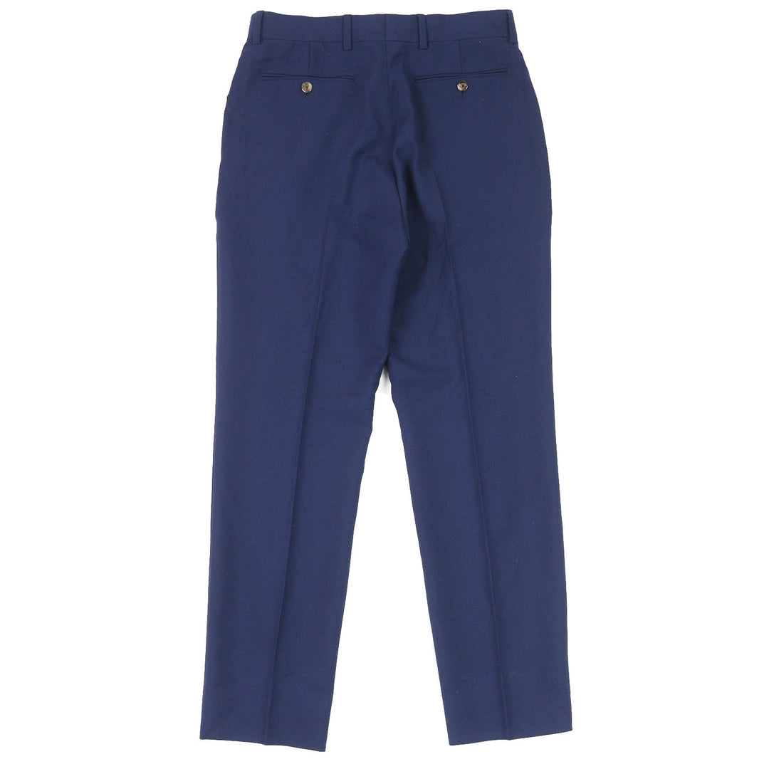 Excellent GUCCI slacks GG Marmont Webline blue wool mens 46 698813