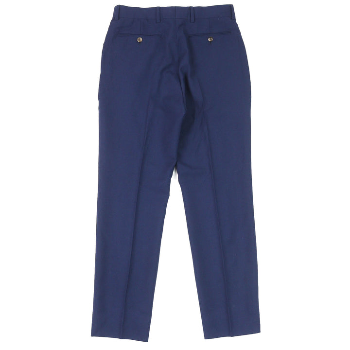Excellent GUCCI slacks GG Marmont Webline blue wool mens 46 698813