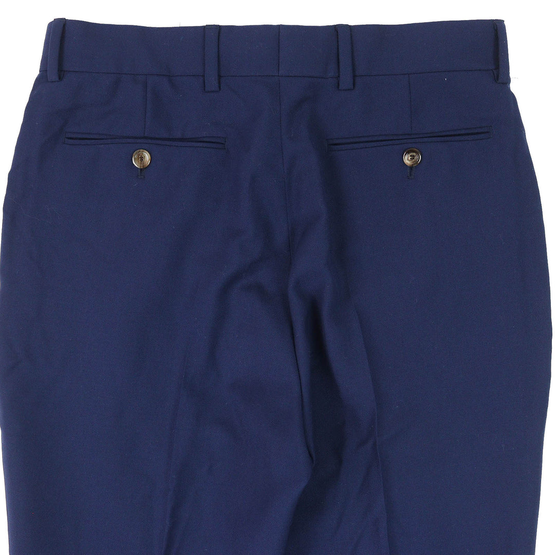 Excellent GUCCI slacks GG Marmont Webline blue wool mens 46 698813