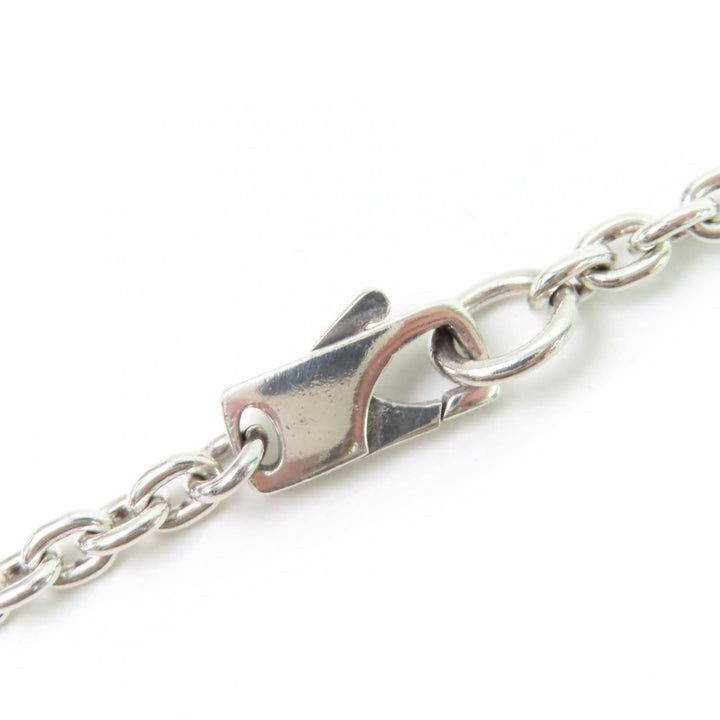 Very Good GUCCI Necklace G logo Pendant Silver AG925 Women 233936